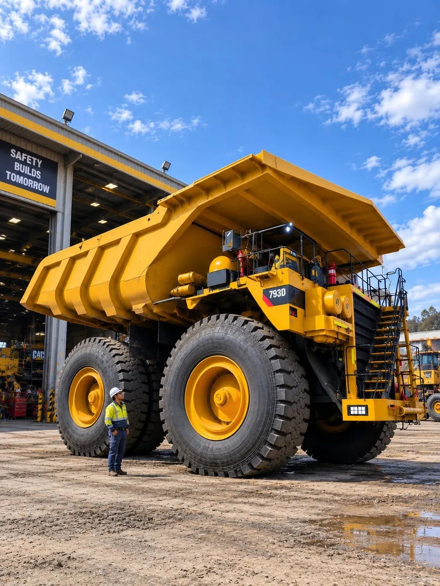 Camión minero Caterpillar 793D en una faena minera