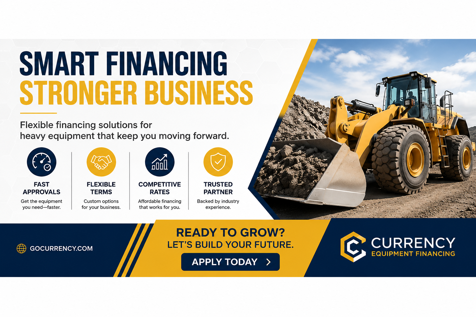 Currency Equipment Financing — flexible financing for heavy equipment